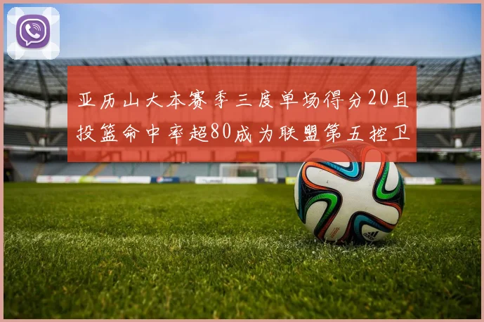 亚历山大本赛季三度单场得分20且投篮命中率超80成为联盟第五控卫第一